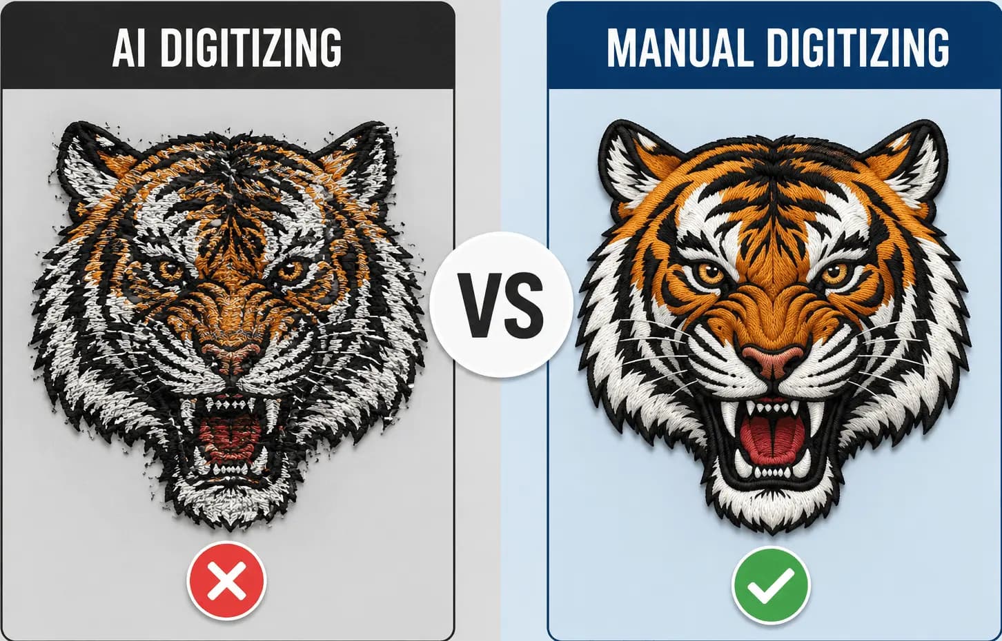 Manually digitized embroidery file built in Wilcom with precise stitch paths, correct underlay, and production-ready results guaranteed to run clean