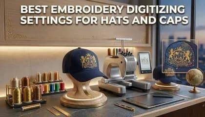  Best Embroidery Digitizing Settings for Hats and Caps