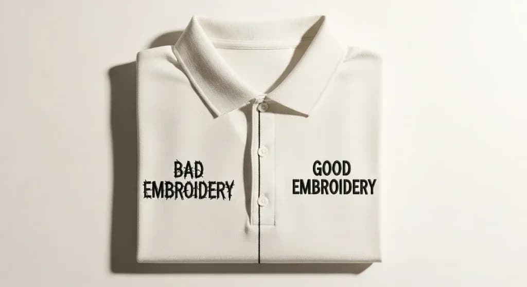 Fixing Distorted Embroidery Text: The Logo and Wording Are Slightly Off